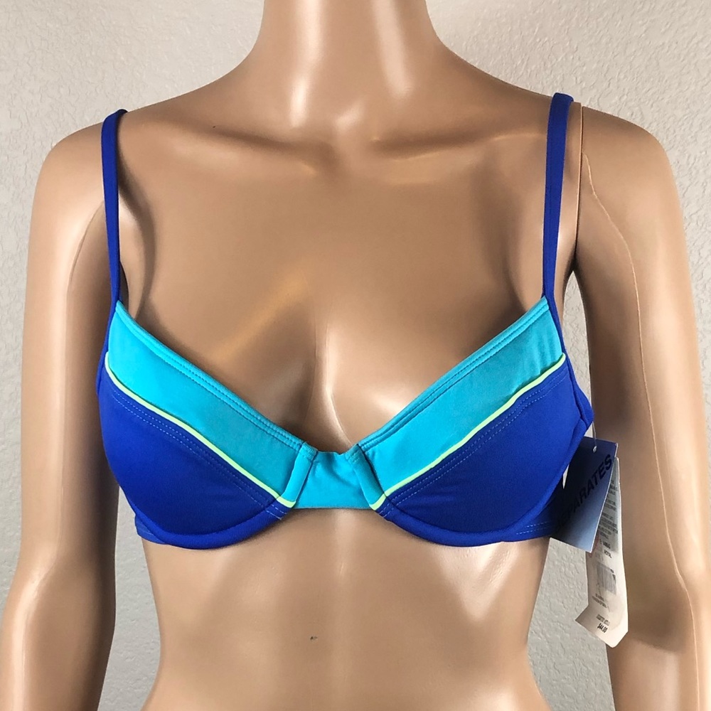 Vintage 90s Colorblock Bikini Top